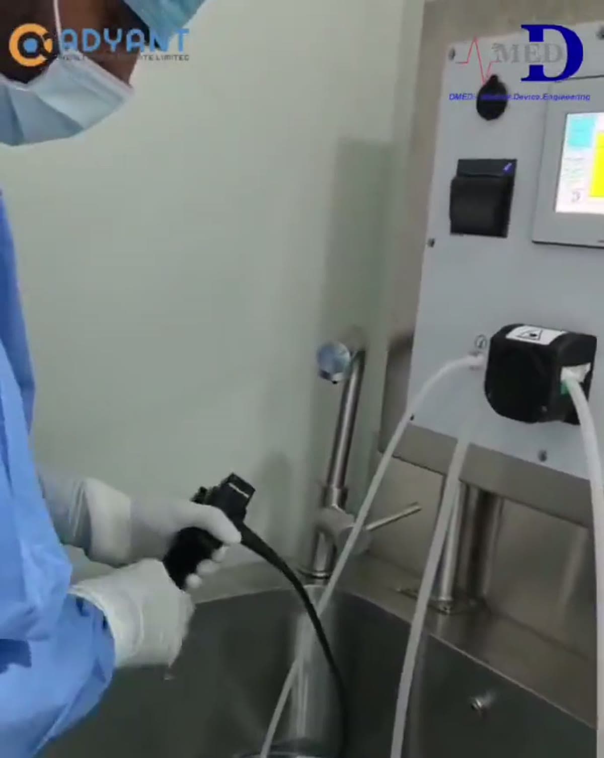 DMED SEB 2000 sink-integrated, automated pre-cleaning system